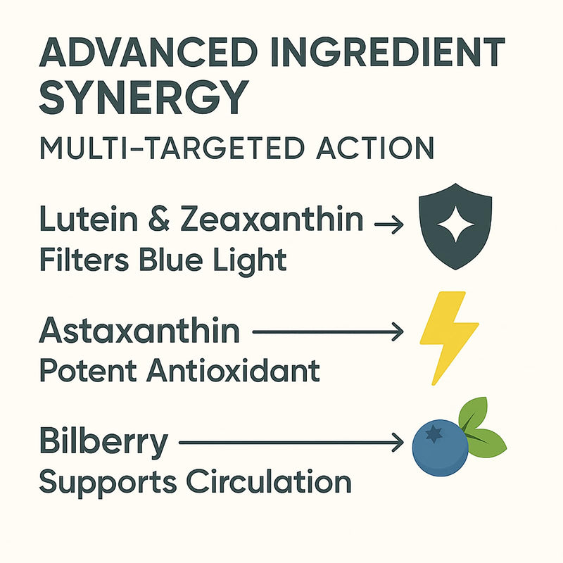 14 in 1 Advanced Eye Formula - Eye Vitamins & Minerals Supplement with Lutein, Zeaxanthin, Astaxanthin, Bilberry, Zinc, 14-in-1 Formula for Eye Health Support - 60 Capsules (1)