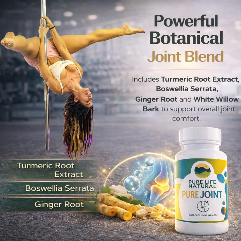 Pure Joint Glucosamine Chondroitin 90 Tablets | MSM supplement that supports mobility, cartilage health, and flexibility, convenient formula for men and women. By Haidy Cruz