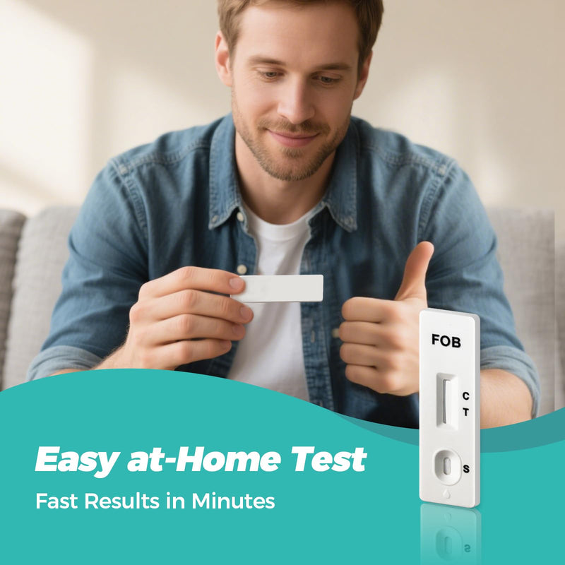 2 Pack Immunochemical Fecal Occult Blood (iFOB) Screening Kit Easy to Use at Home Colorectal Health Test