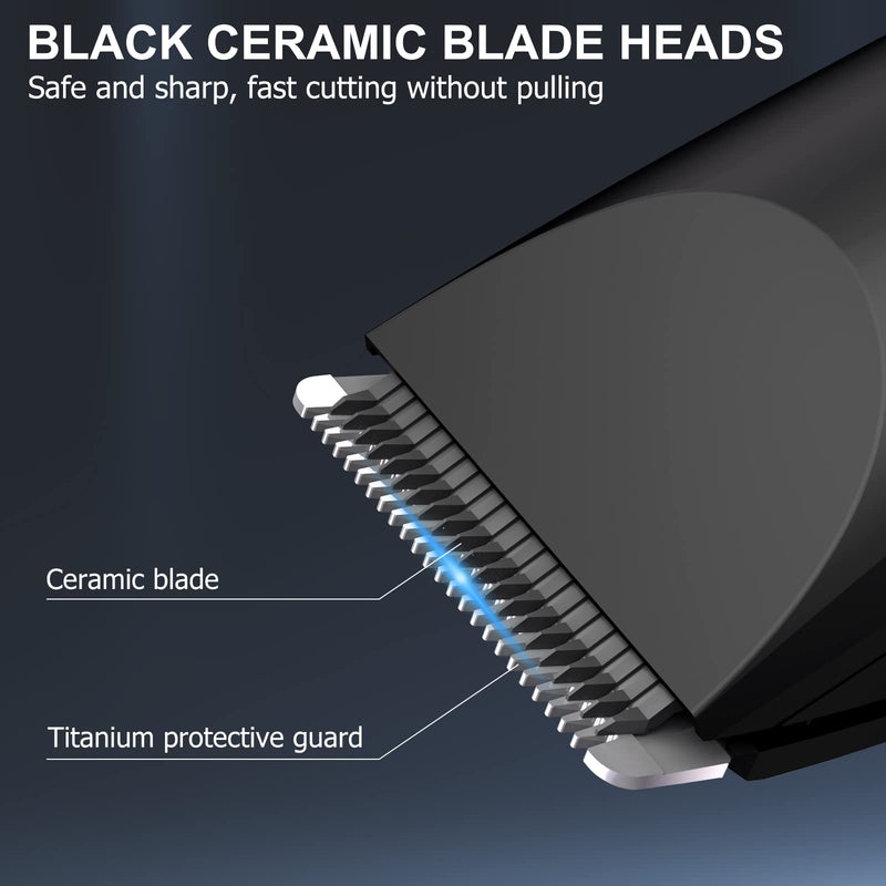 OLOV Electric Groin Hair Trimmer - Ball Trimmer for Men - Nose Hair Trimmer, Replaceable Ceramic Blade Heads, USB Recharge Dock & Nosetrimmer Head, Waterproof Male Hygiene Razor Black Trimmer - BeesActive Australia