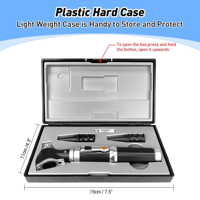 Scian Otoscope - Ear Scope with Light, Ear Infection Detector and Pocket Ear Checker Kit with 3X Magnify Lens, Suitable for Kids, Adults, Doctors, Pets(Black) Black - BeesActive Australia