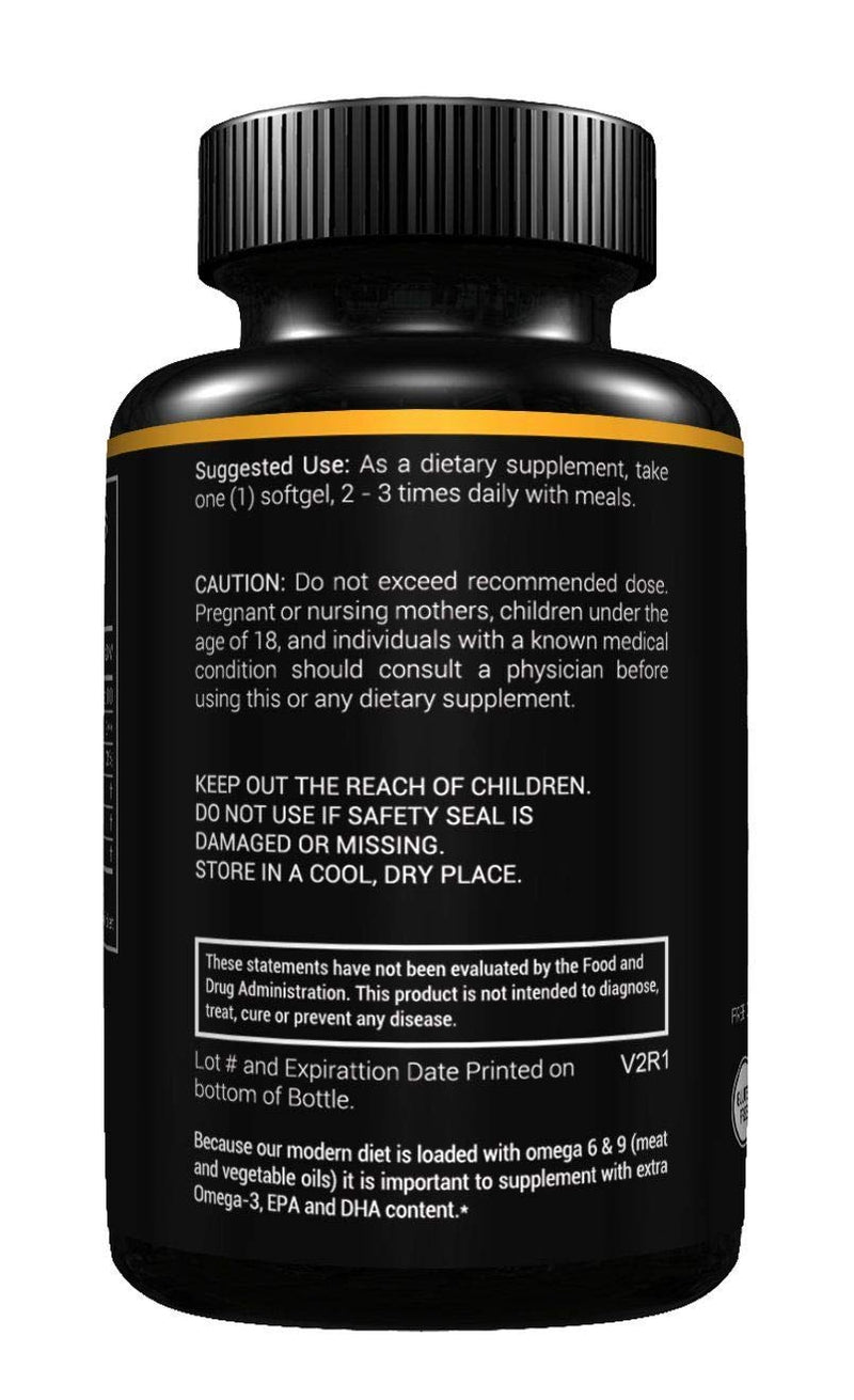 Stellar Labs Omega-3 Fish Oil Supplement - 60 CT LowFODMAP Certified