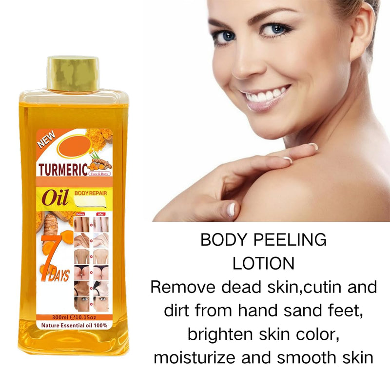 Soft 7 Oil, Soft 7 Turmeric Oil for Skin, for face and Body, Natural Moisturizing and Smoothing Body Oil