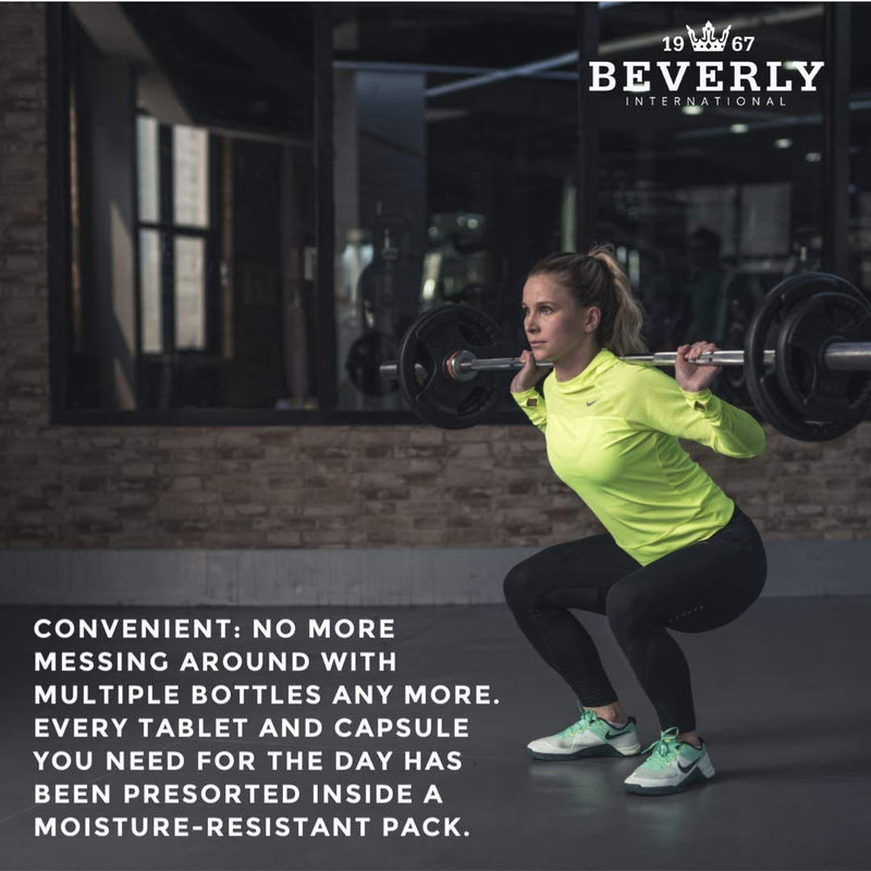 Beverly International Super Pak, 30 Packs, High-Potency Daily Multivitamin | Daily Vitamin Pack for Energy, Performance, Immune System Health, and Active Men and Women. Custom-formulated for Athletes.