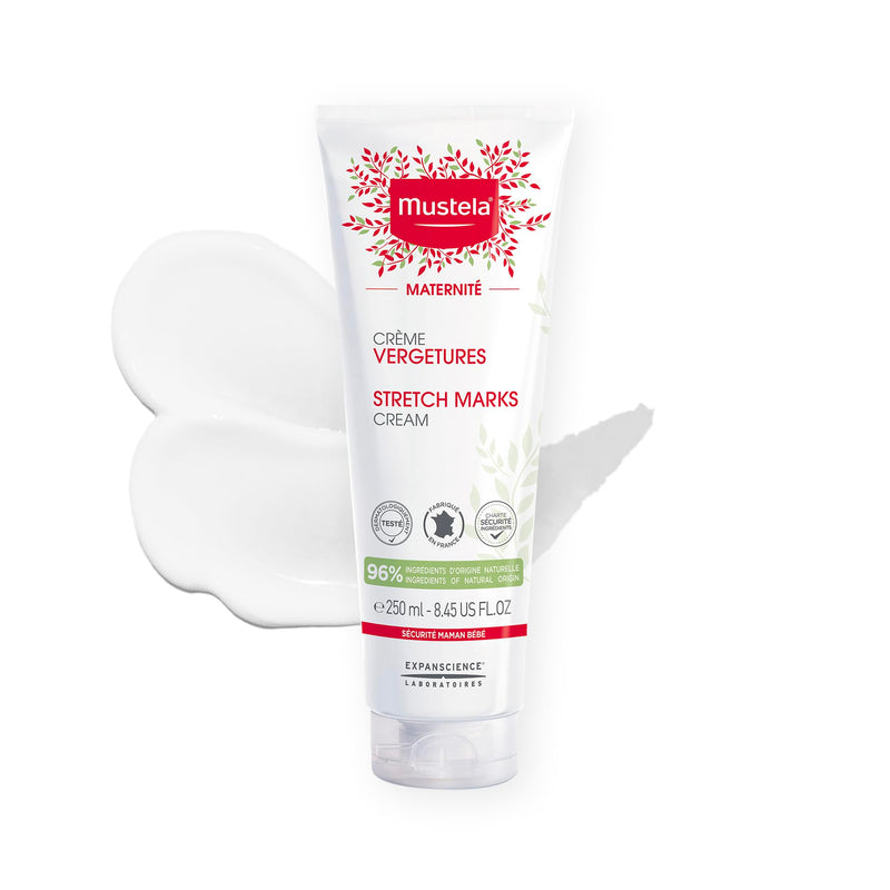 Mustela Maternity Stretch Marks Cream for Pregnancy - Natural Skincare Massage Moisturizer with Natural Avocado, Maracuja & Shea Butter - Lightly Fragranced or Fragrance Free - Various Sizes 8.45 Fl Oz