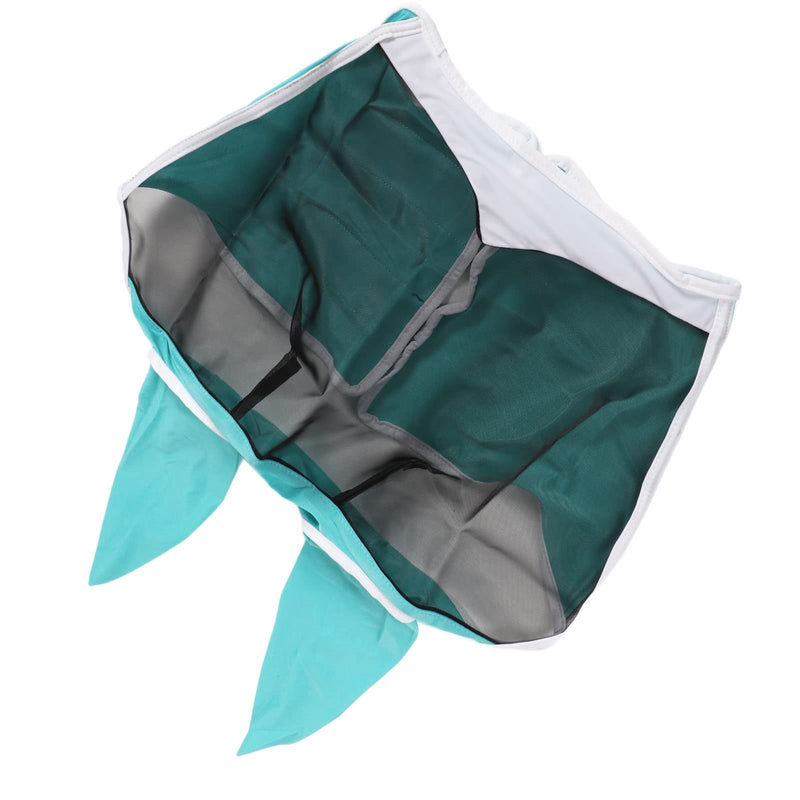 Horse Eye Mask 1Pcs Stretchy Breathable Mesh Horse Fly Mask Detachable Eye Protection Mask Equine Fly Mask for Horse (Blue Green L) Blue Green L - BeesActive Australia