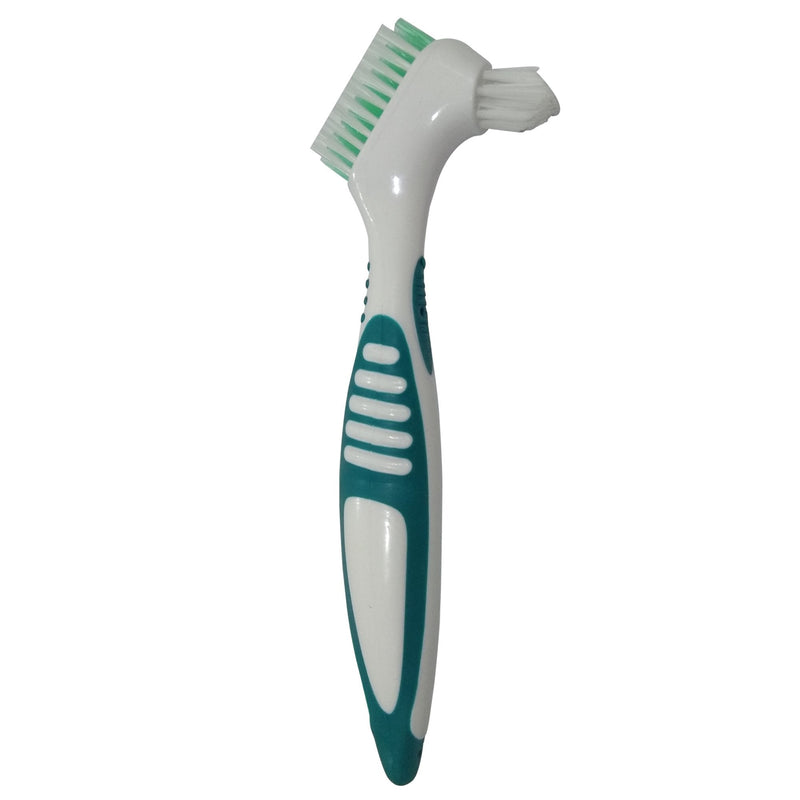 Gus Craft 2-Pack Denture Cleaning Brush Set- Premium Hygiene Denture Cleaner Set For Denture Care- Top Denture Cleanser Tool w/Multi-Layered Bristles & Ergonomic Rubber Handle (Green and Purple) Green and Purple - BeesActive Australia