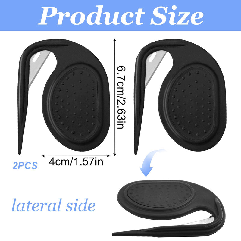 Pack of 2 Knotting Comb for Cats and Dogs, Pet Knotting Comb, Knot Comb Tool, Detangling Knife Cat, Knot Comb Hair Removal Tool, Pet Detangling Knife with Steel Blade (Black) Black - BeesActive Australia