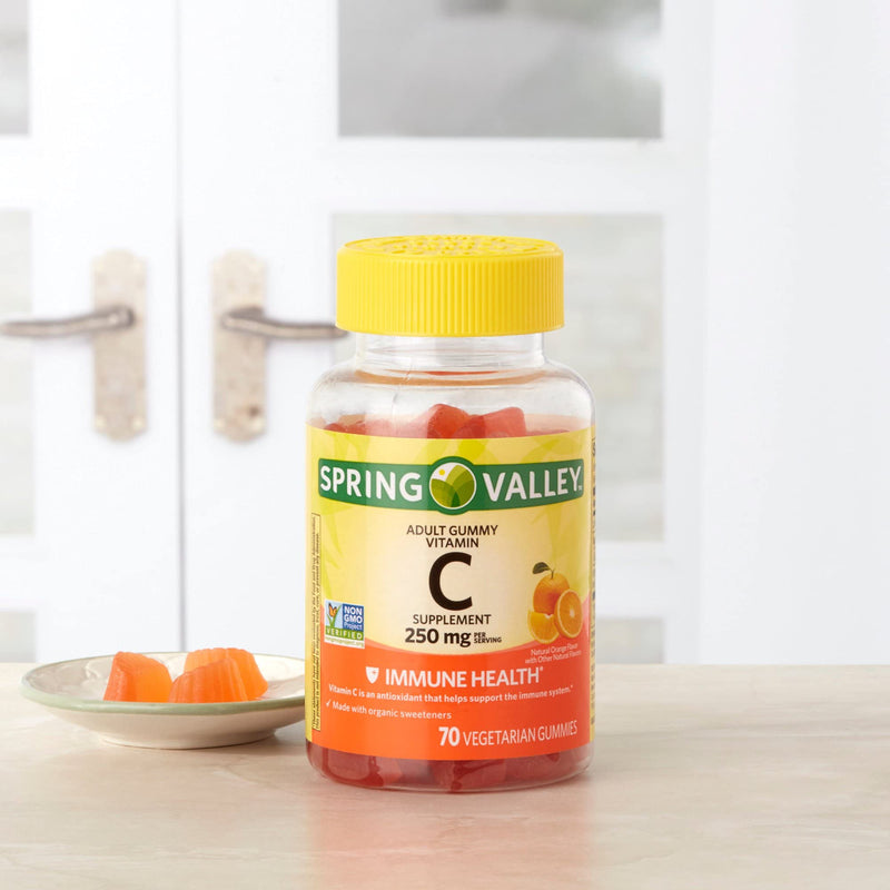 Spring Valley - Gummie Vitamin C 240 mg, 70 Orange Gummies 1