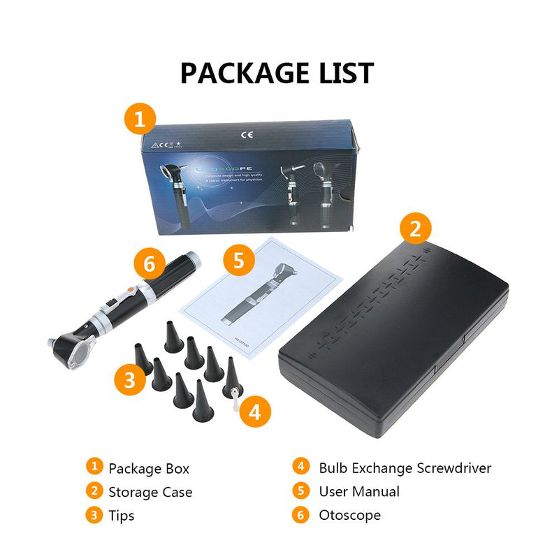 Mini Ear Otoscope, Bysameyee Magnification Diagnostic Ear Scope with LED Direct Illumination Light, Ear Healthy Tool for Doctors Nurses Adults Kids Baby Elder Pets Animals - BeesActive Australia
