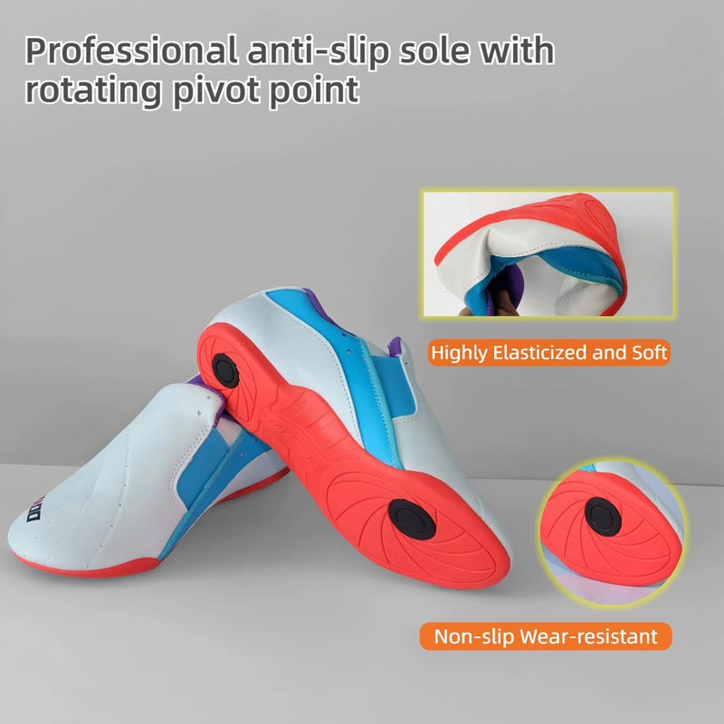 Upgraded Taekwondo Martial Arts Shoes Indoor Training Karate Shoes Lightweight and Soft for Kids Youth Adult 10.5 - BeesActive Australia