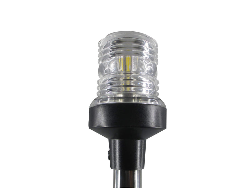 Pactrade Marine Navigation Lights for Boats LED - 24-Inch White LED Stern Light/LED Anchor Light with Removable Flat-Top Base and American Flag 12x18 Inches (250 LM, 3 NM) | Boat Navigation Lights Model A (250 LM) - BeesActive Australia