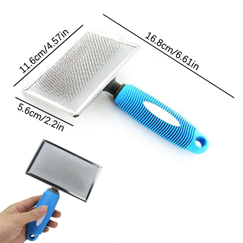 Horse Pin Brush, Horse Grooming Brush, Horse Massage Brush, Horse Hair Brush, Professional Grade Horse Brush, Dog Hair Remover for Horse Dog and Cat Bathing Grooming Shedding (A) A - BeesActive Australia
