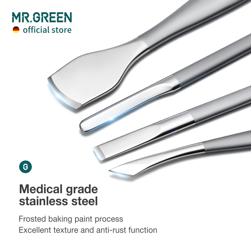 MR.GREEN Pedicure Knife Set Professional Ingrown Toenail Clippers Foot Care Tools Stainless Steel Nail Cuticle Nippers Remover Kits (7 Pcs Set) 7 Pcs Set - BeesActive Australia