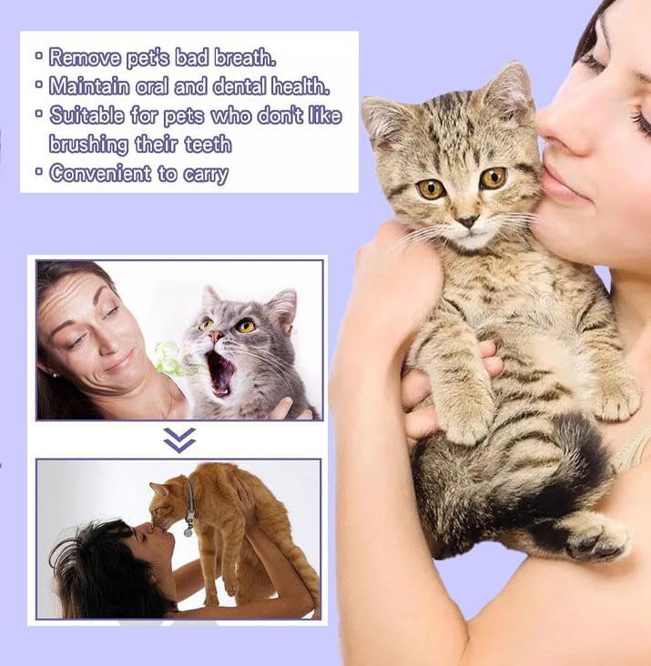 3Pcs Pet Oral Repair Gel, Dog Oral Repair Gel, Pet Breath Freshener for Cats and Dogs, Removes Tartar, Keeps Breath Fresh, Strengthens Teeth, Without Brushing - BeesActive Australia