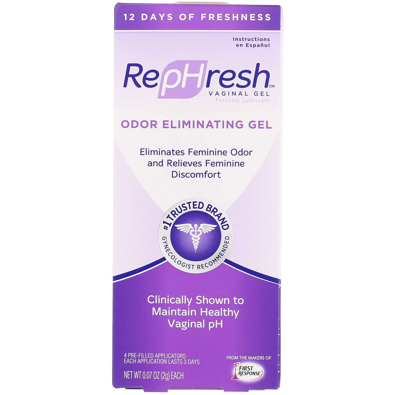 RepHresh Vaginal Gel, Odor Eliminating Gel, 4 ea (Pack of 2) - BeesActive Australia