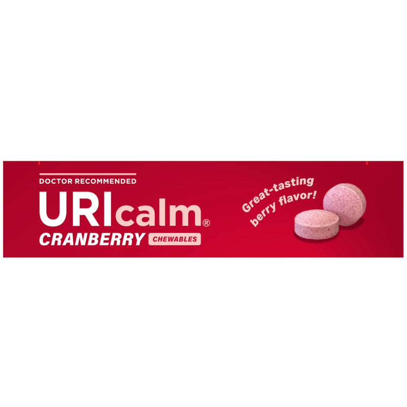 Uricalm Cranberry, Daily Dietary Supplement Chewable with D-Mannose, Berry, 60 Count 60 Count (Pack of 1)