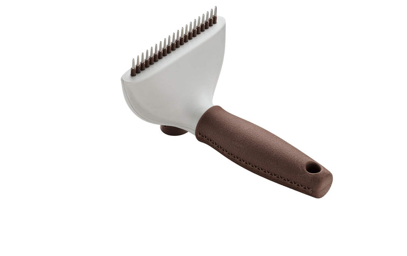 HUNTER SPA detangling curry comb, self-cleaning, for removing loose hair and dandruff, 17.0 x 11.5 cm, L