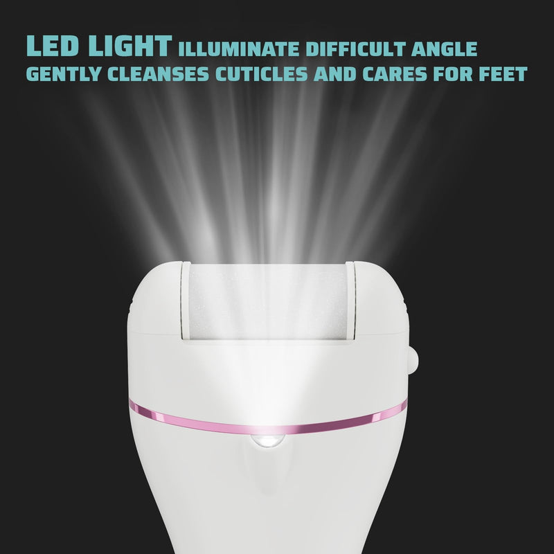 Electric Feet Callus Remover Foot File Electric Callus Remover Feet Portable Professional Pedi Feet Care for Dead Skin Callous Remover Tool 2 Speed Waterproof Pedicure Foot File Kit 5688Blue Blue - BeesActive Australia