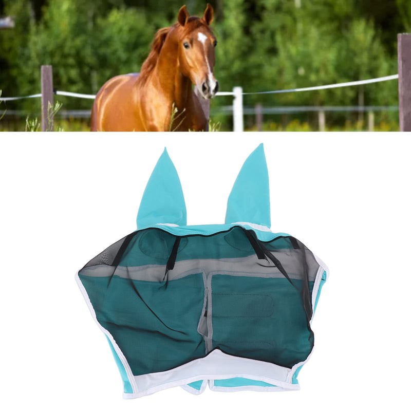 Horse Fly MasksHorse Fly Mask for Horses with Ears, Horse Fly Mask Protective for Farm (Blue) Other Breeding Supplies S Blue - BeesActive Australia