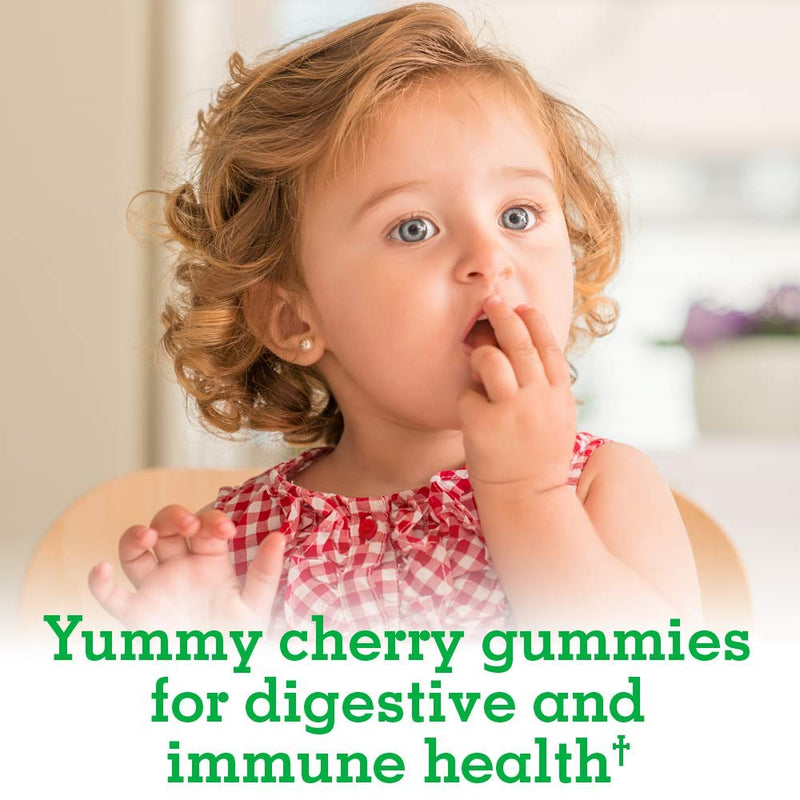 Garden of Life Kids Probiotic 3 Billion CFU, Cherry Flavor Gummies - Sugar Free Once Daily Probiotics for Kids, Children's Digestive & Immune Health, 30 Vegetarian Gummies, (Pack of 2) 30 Count (Pack of 2)