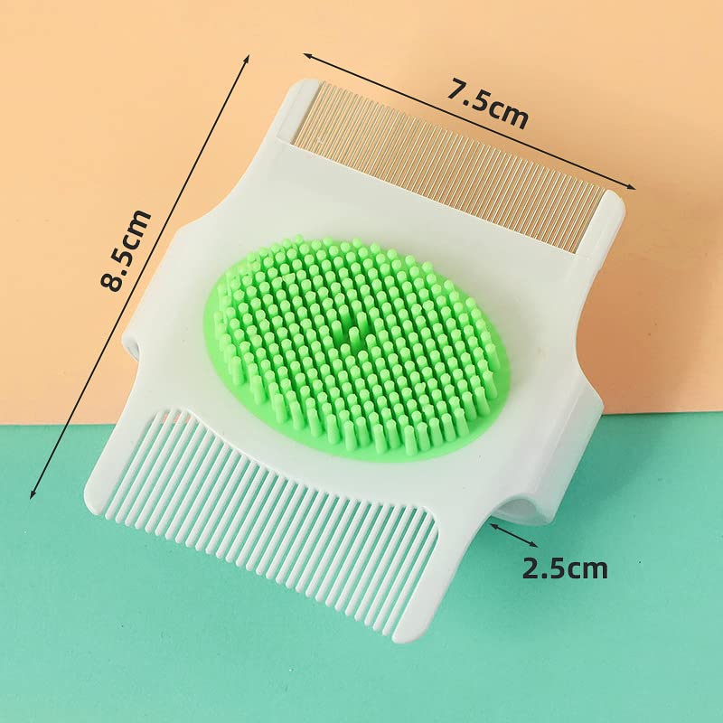Cradle Cap Brush and Comb, Cradle Cap Brush Safe Baby's Scalp Brush with Soft Rubber Bristles, Help Gently Massage Care Scalp - BeesActive Australia