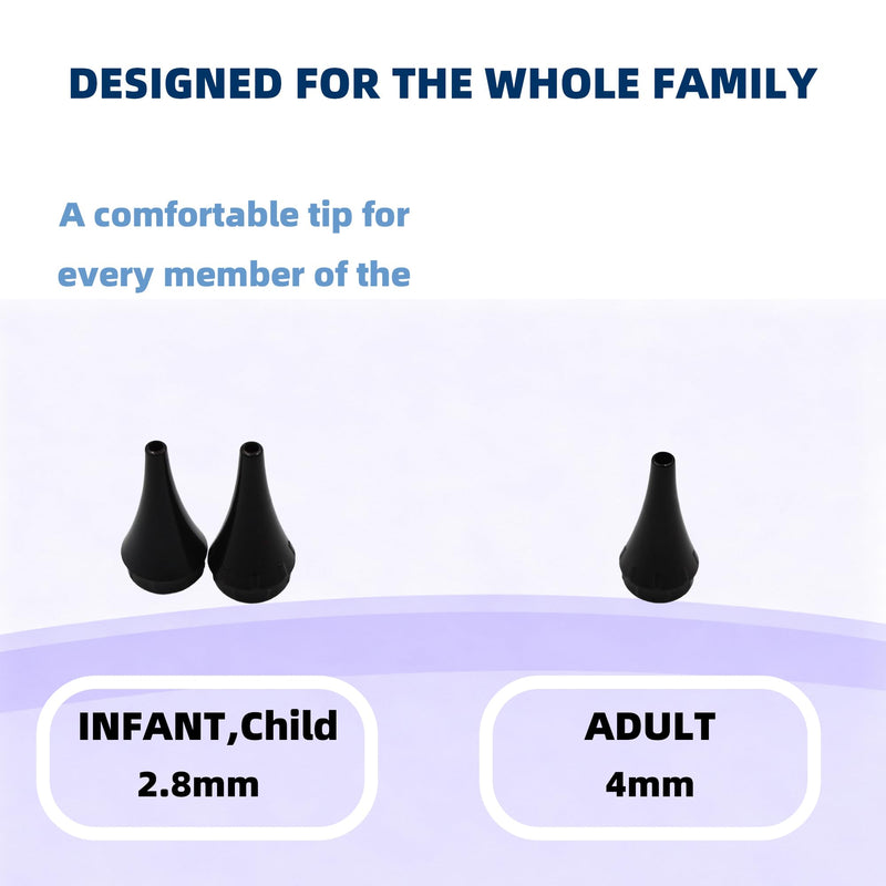 Stainless Steel Mini Diagnostic Otoscope with 3X Magnification, Bright LED Light, Clip and 3 Reusable and Easy-to-Clean Specula Sizes for Kids/Adults & Pet and 2 AAA Batteries - BeesActive Australia