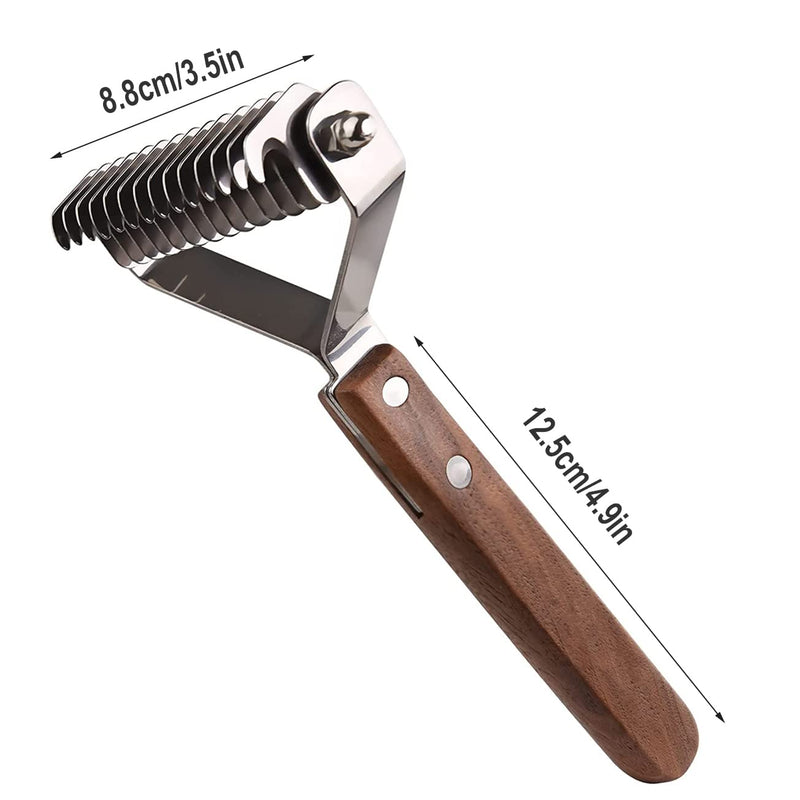 AIDIYA Coat King the Trimming Harrow Professional Pet Dematting Comb Grooming Stripping Tool for Dogs and Cats (8.8cm) - BeesActive Australia