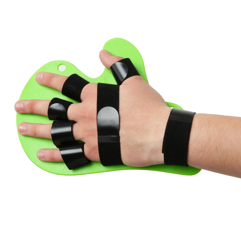 Resting Hand Splint with Finger Support,Brace for Stroke RecoveryFinger Straightener Extender, Hand Therapy Equipment (Fits Right or Left) 1Pcs