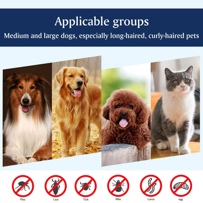Cat fur comb, dog detangling comb, cat comb, pet fur detangler comb, dog eye comb, tear stain remover comb, flea comb for cats and dogs, stainless steel dog grooming combs, pet comb, 7 pieces - BeesActive Australia