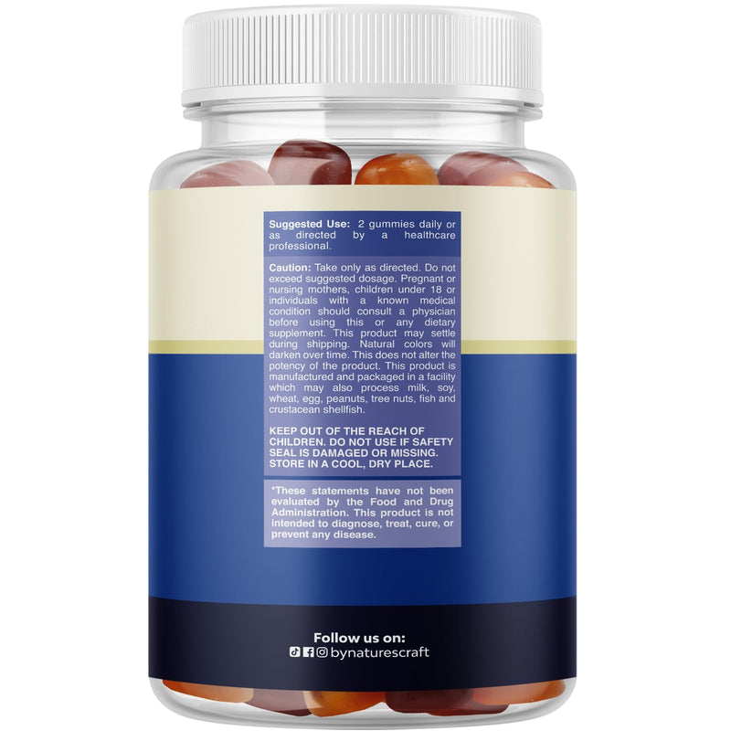 Natures Craft Daily Mens Multivitamins Gummies - Mens Gummy Multivitamins with Zinc and Biotin Immune Support Gummies - Potent Vitamins for Energy and Immunity Non-GMO Gluten Free Halal 90 Count 90 Count (Pack of 1)