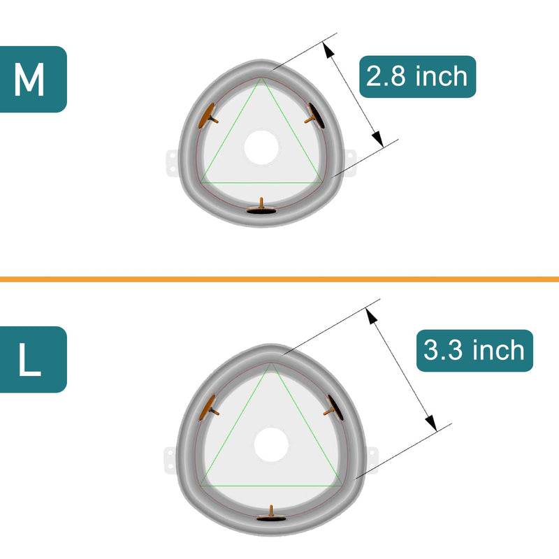 Lying Down Nebulizer Cup and Inhaler Mask for Cats and Small Dogs, Oxygen Mask for Pets (No Nebulizer Device) (L) L - BeesActive Australia