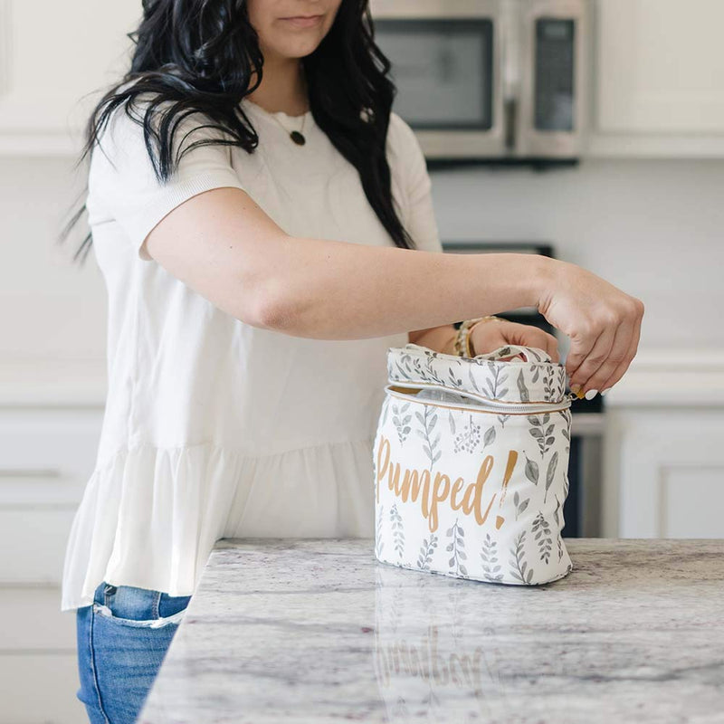 Bebe au Lait Pumped! Insulated Bottle Bag 8x4x7 Inch (Pack of 1) white - BeesActive Australia