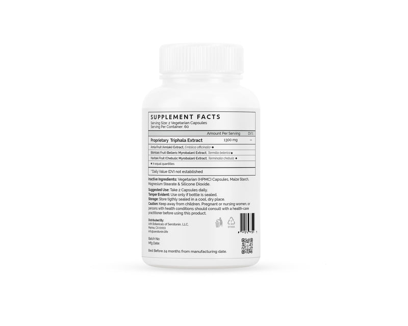 Triphala Capsules - for Daily Use, Overall Wellness - 60 Vegan Capsules for Maximum Absorption & Potency -100% Organic - BeesActive Australia