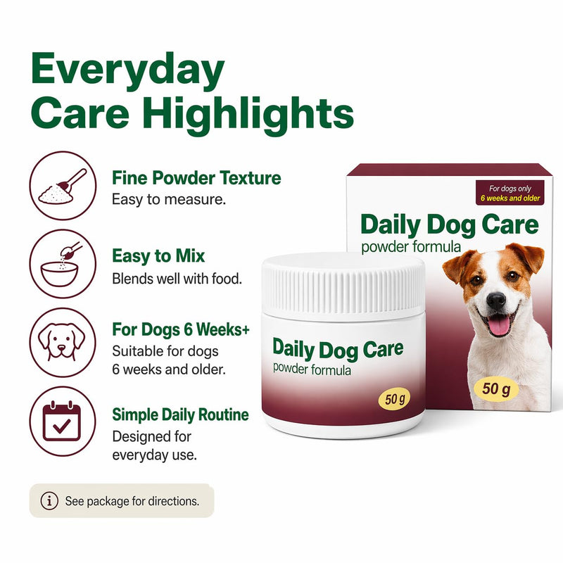 Canine Dewormer for Dogs (fenbendazole) 50 g, Easy-to-Measure Food Mix-in, Simple Routine Support for Dogs 6 Weeks and Older