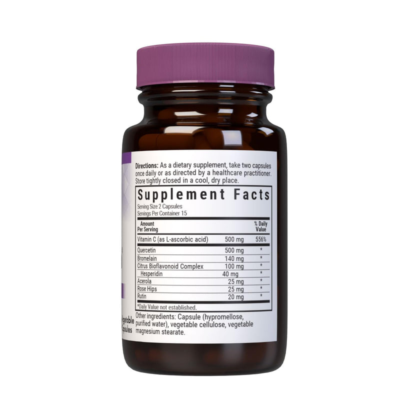 Bluebonnet Nutrition Super Quercetin Vegetable Capsules, Vitamin C Formula, Best for Seasonal & Immune Support, Non GMO, Gluten Free, Soy Free, Milk Free, Kosher, 30 Vegetable Capsules | Immune Health; Non-GMO, Vegan, Kosher Certified, Gluten-Free, Soy...