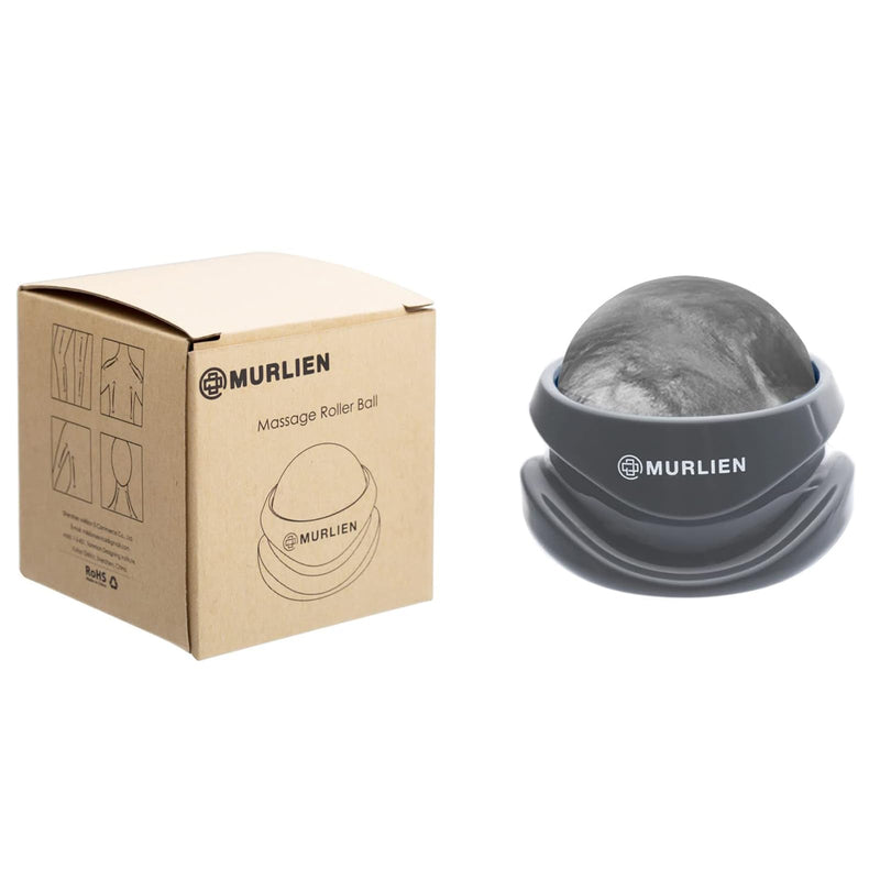 Massage Roller Ball, Tight and Sore Muscles Relief, Manual Massager, Alleviating Shoulder, Arms, Back, Legs, Calves or Muscle Tension - Gray