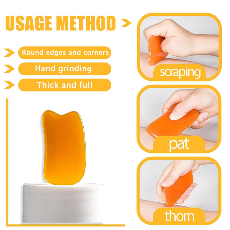 Set of 4 lice nit combs, comes with 2 Gua Sha blades, effective removal, double-sided combs with fine teeth, also suitable for the whole family, also suitable for animals, against fleas and ticks - BeesActive Australia