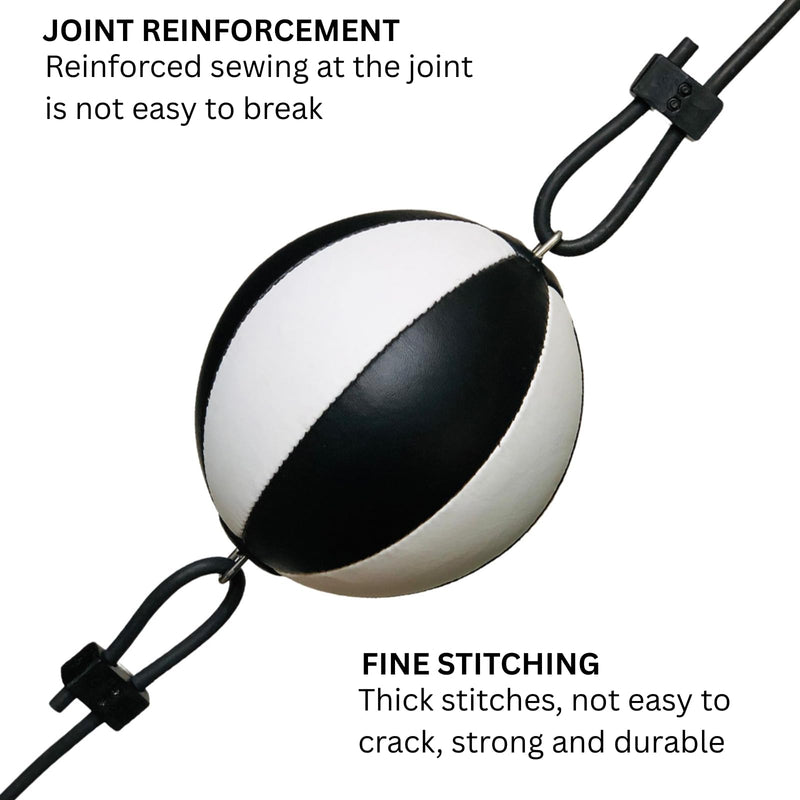 Double End Boxing Ball with Steel Rings – Reflex Speed Punching Ball for Training, Dodge Ball for Boxing, MMA, Dual End Bag for Home & Gym Workout - BeesActive Australia