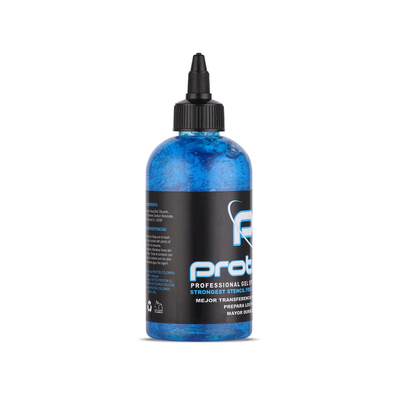 Dynamic Color Co- Proton Tattoo Stencil Primer Gel, Long Lasting, Smudge Proof, Blue, 8oz Bottle 8 Fl Oz (Pack of 1)