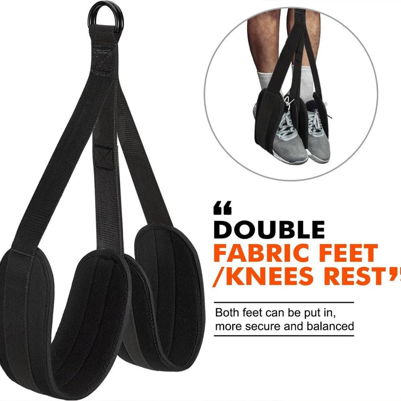 Heavy-Duty Pull up Workout Band, 2025 Ultra Pull up Assistance Bands Set, Adjustable Weight/Size with Fabric Feet/Knee Rest, Home Gym Workout, Strength Training Band, 150/225/300lb (A-225 lbs)