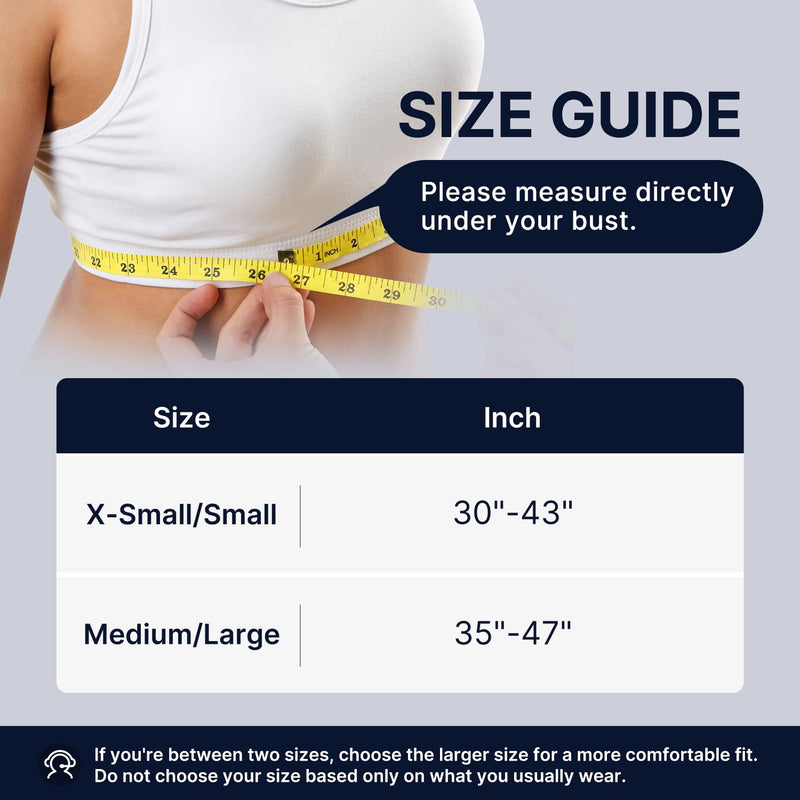 Fit Geno Posture Corrector for Women & Men: Adjustable Lightweight Upper Back Brace for Neck Shoulder & Upper Back Pain Relief - Improve Posture Correct Hunchback Slouching Invisible Under Clothes (M/L Under Bust 35" - 47") Black Medium/Large