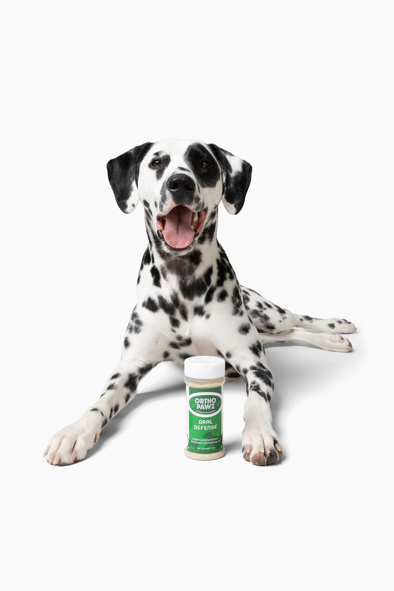 Oral Defense Dental Powder for Dogs & Cats – Natural Daily Oral Care Supplement – Reduces Plaque & Tartar, Freshens Breath, Supports Gum Health – Sprinkle-On Formula – 4.2 oz