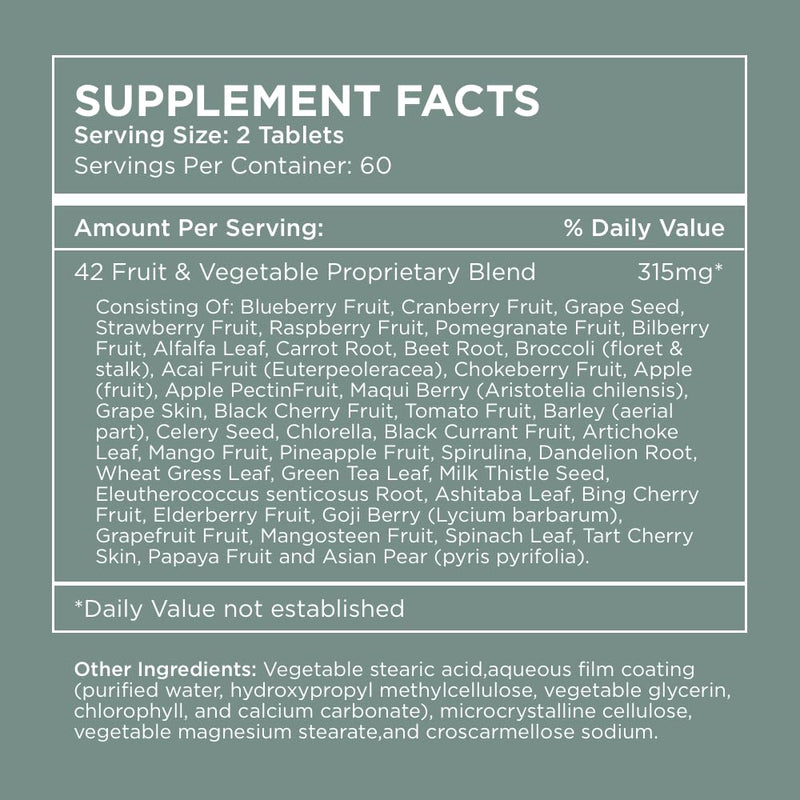 Pure for Men Multivitamin Supplement for Men, Energy & Mood (120 Tablets) | Vitamins A, B, C, D, Magnesium & Calcium, 42 Fruit & Vegetable Blend, Energy, Mood, Strong Bones, Antioxidants & Immune