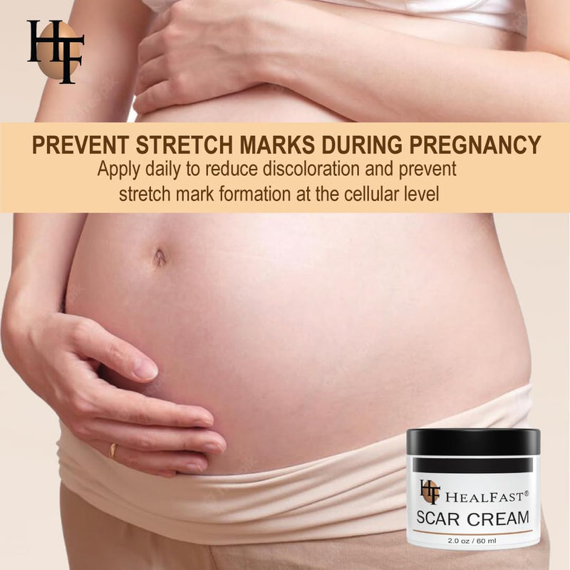 HealFast The Original Scar Cream for Stretch Marks – Soothes, Nourishes and Refreshes Skin – Using Ovasome Technology with Allantoin & Alpha LIpoic Acid – 2 Oz/ 60 ml - BeesActive Australia