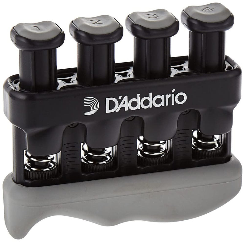 D’Addario Varigrip Hand Exerciser–Improve Dexterity and Strength in Fingers, Hands, Forearms- Adjust Tension Per Finger– Simulated Strings Help Develop Calluses- Comfortable Conditioning