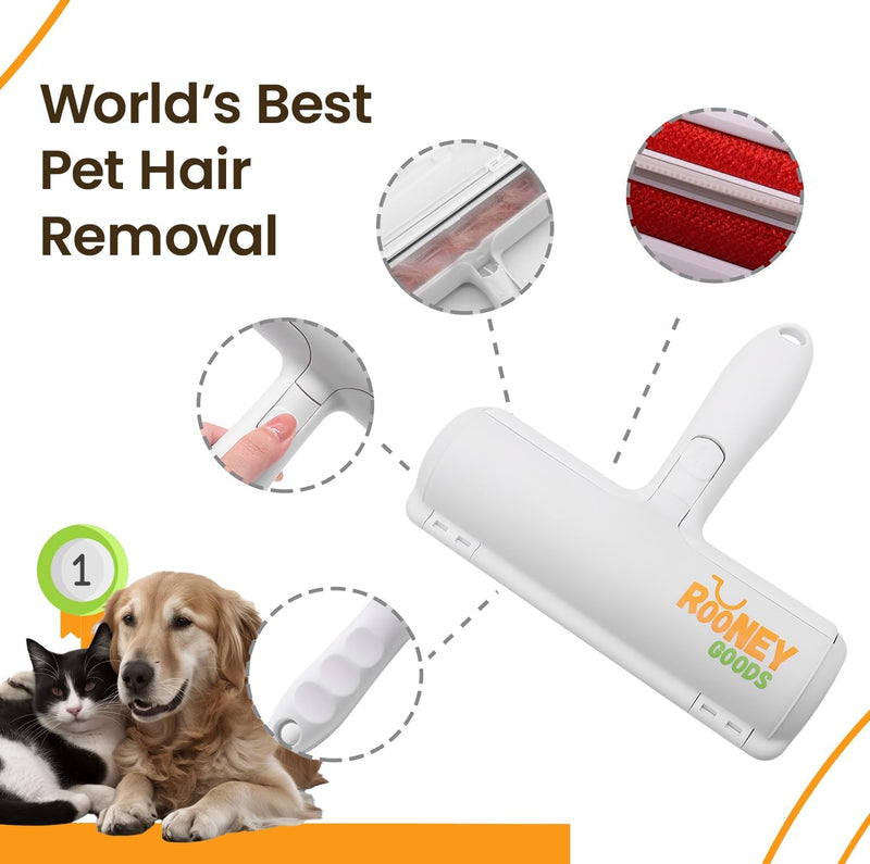 Pet Hair Removal Tool and Reusable Lint Roller – Dog and Cat Fur Remover for Furniture, Car, Couch, Sofa, and Clothing – Portable and Multi-Surface Pet Hair Roller - BeesActive Australia