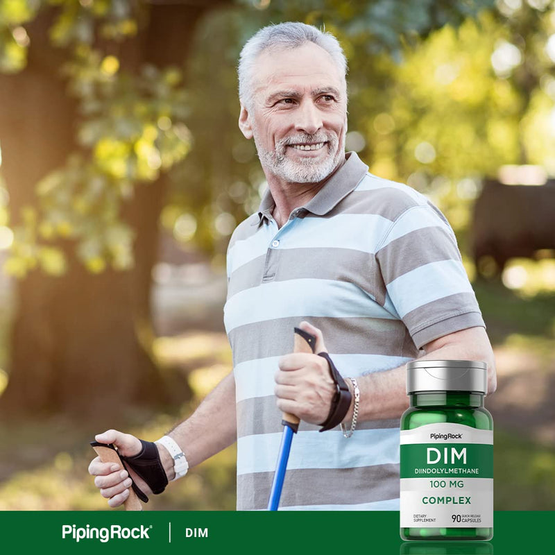 Piping Rock DIM Complex Supplement | 100 mg | 90 Capsules | Diindolylmethane Formula | Non-GMO & Gluten Free