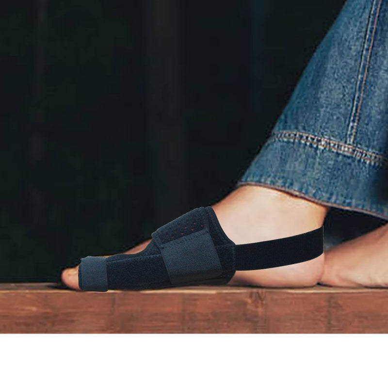 MOONSMILE Bunion Corrector for Women & Men (Black/Red)