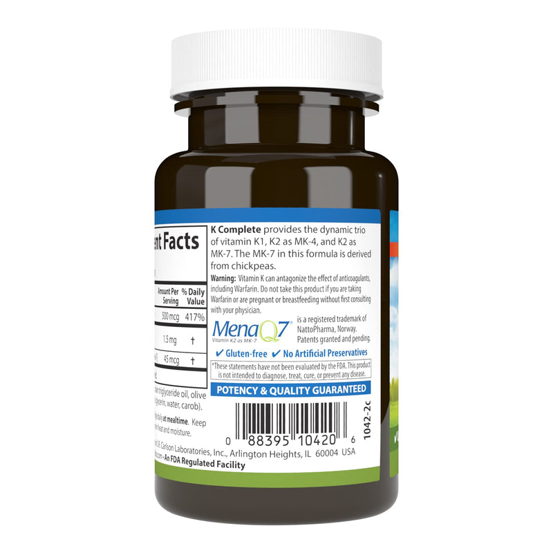 Carlson Labs K Complete Softgels, 90 Count 90 Count (Pack of 1)
